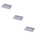 Miniatyrbild 2 av 5: 1/2/3/5 Stapelbar smyckesbricka Multipurpose Portable Velvet för Empty Tray Style A 3Set