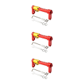 Miniatyrbild 1 av 5: 1/2/3/5 Folding Bike Easy Wheel Extension Rod Bekväm och Red 3PCS