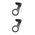 Miniatyrbild 2 av 5: 1/2/3 Universal Kedjeguide i aluminiumlegering för MTB-cykel Axis black 2PCS