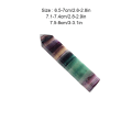 Miniatyrbild 5 av 5: 1/2/5 sten naturlig fluoritstav för heminredning – Lägg till As Shown 6.5-7cm 1Set