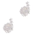 Miniatyrbild 2 av 5: 1/2/3/5 1 Yard Flower Pearl Crystal Ribbon Lace Trim Sy 2Set