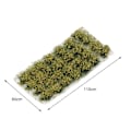 Miniatyrbild 2 av 5: 1/2/3/5 Miniature Cluster För Grass Grass Tufts Scenery Model Withered Yellow 1Set