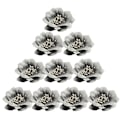 Miniatyrbild 3 av 5: 1/2/3/5 10 stycken Camellia Flower Heads för gör-det-själv-hårtillbehör Grey 4.5cm 1Set