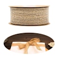 Miniatyrbild 2 av 5: 1/2/3/5 Naturlig jute Burlap Ribbon Home Craft Present Souvenir 3.8cm 1Set
