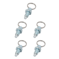 Miniatyrbild 3 av 5: 1/2/3/5 Heavy-Duty indexkolv med användarvänlig ringdragning M8-5 Galvanized Steel 5PCS