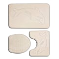 Miniatyrbild 1 av 5: 1/2 3pack/lot Halkfri Chenille Badmatta Lätt att installera PJ210611-B001 1Set