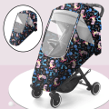 Miniatyrbild 3 av 5: 1/2 Regnskydd Buggy Cover Väder För Shield Dinosaur Pattern 100x58x50cm 1Set