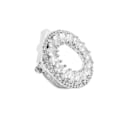 Miniatyrbild 1 av 5: 1/5 Hollow Circle Flower Zircon Ring Silk Chiffong Scarf Clip 1Set