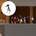 Miniatyrbild 3 av 5: 1/2/3/5 1:64 Handmålad modell Människor Figur Diorama Scenery Tripod Camera height 2.8-3cm 1Set