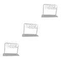 Miniatyrbild 2 av 5: 1/2/3 Söt Örhänge Display Stand Mini klädhängare Rack Dekor för Clear 15 x 6 x 11cm 3Set