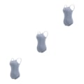Miniatyrbild 2 av 5: 1/2/3 Dance Body Balett Leotard Dansoutfit Andas Light Gray XL 3PCS