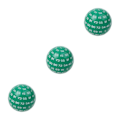 Miniatyrbild 4 av 5: 1/3/5 Akryltärningar Spelunderhållning Familjepolyedriska tärningar Green 48mm 3Set