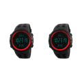 Miniatyrbild 3 av 5: 1/2/3 1251 Herr Digital Sports Watch Waterproof Stoppur För Red 250mm 2Set