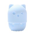 Miniatyrbild 1 av 5: 1/2/3/5 Silikon Cat Makeup Svampar Förvaringslåda Rengör och light blue 1 Pc