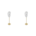 Miniatyrbild 2 av 5: 1/2/3 Örhänge Display Stand Human Ear Model Stud Holder Showcase Right Translucent Height: 18cm 2Set