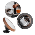 Miniatyrbild 4 av 5: För Espresso Lens Reflective Mirror För Flow Rate Observation Walnut Black 6cm Mirror