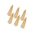 Miniatyrbild 1 av 5: 1/2/3/5 6 delar Handgjorda Boho Long Chain Tofshängen Light gold 1Set
