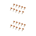 Miniatyrbild 3 av 5: 1/2/3/5 Högklackade spetsar Kranar Skoreparationsbyte Apricot Fine 10mm 10mm Thin Pin 2Set