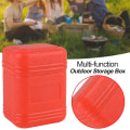 Miniatyrbild 3 av 5: Camping Spis Förvaringslåda Case med lock Red11.7x7.2x8.5cm