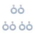 Miniatyrbild 5 av 5: 1/2/3/5 Lättviktshandgjorda droppörhängen för kvinnor Fashionabla blue gray 3Set