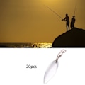 Miniatyrbild 3 av 5: 1/2/3/5 20 stycken Fiskedrag Verklighetstrogna fiskedrag Reflekterande Silver S 1Set