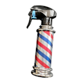Miniatyrbild 3 av 5: 1/2 Multifunktionell Barber Spray Flaska Retro Stripes för Salong Grey 200ml 1Set