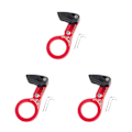 Miniatyrbild 2 av 5: 1/2/3 Universal Kedjeguide i aluminiumlegering för MTB-cykel Axis red 3PCS