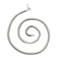 Miniatyrbild 1 av 5: 1/2/3/5 Statement-Making Silver Flat Snake Chain Halsband silver 45cm 1Set