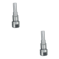 Miniatyrbild 1 av 5: 1/2/3/5 Diameter Shank Router Collet Extension För Chuck Hållare Silver 12mm 2Set