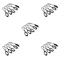Miniatyrbild 3 av 5: 1/2/3/5 5 stycken Non- För slip Stark För Dragkedja Dragsladd Zip Black 66mm 5Set