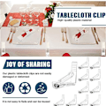 Miniatyrbild 3 av 5: 1/2/3/5 Håll hårt duk Justerbar tygklämma för Transparent 10PCS 1Set
