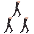 Miniatyrbild 4 av 5: 1/2/3 Trendiga och moderiktiga över knästrumpor för Toe wrapping - black L 3Set