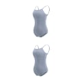 Miniatyrbild 3 av 5: 1/2/3 Dance Body Balett Leotard Dansoutfit Andas Light Gray L 2PCS