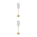 Miniatyrbild 3 av 5: 1/2/3 Örhänge Display Stand Human Ear Model Stud Holder Showcase Left Translucent Height: 18cm 2Set