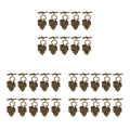 Miniatyrbild 5 av 5: 1/2/3 10 set Leaf OT Toggle Clasps Smycken Clasp Connectors Bronze 3Set