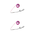 Miniatyrbild 2 av 5: 1/2/3/5 Diving Finger Reel Guide Spool 15m Line Dual Ended För Purple 15M Wire 2PCS