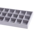 Miniatyrbild 5 av 5: 1/2/3/5 Stapelbar smyckesbricka Multipurpose Portable Velvet för 18 Grids Style A 1Set