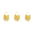 Miniatyrbild 5 av 5: 1/2/3 Magdanskostymer BH Halter Top Sequin Performance Yellow 3Set