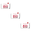 Miniatyrbild 1 av 5: 1/2/3/5 standardstorlek och väderbeständig printed fjäder YTYH2309086 3Set
