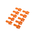 Miniatyrbild 1 av 5: 1/2/3/5 10 Styck Plast För Dragkedja Avdragare Ändlås Dragkedja Drag Orange 3.5x1.7cm 1Set