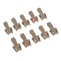 Miniatyrbild 4 av 5: 1/2/3/5 10 Styck Plast För Dragkedja Avdragare Ändlås Dragkedja Drag Brown 3.5x1.7cm 1Set
