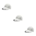 Miniatyrbild 3 av 5: 1/3/5 Lätt och andas cap för män - Håll dig bekväm white 3PCS