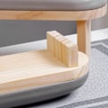Miniatyrbild 5 av 5: PU Nagelarmstöd Kuddställ Tvättbart för manikyr nagelsalong Short Gray