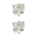 Miniatyrbild 3 av 5: 1/2/3 50 stycken tom, rund rambricka Base DIY Cabochon Silver White 29x22mm 2Set