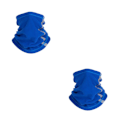 Miniatyrbild 4 av 5: 1/2/3 halsdamask Andas vindtät fiskescarf Blue 25x30cm 2Set