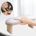Miniatyrbild 2 av 5: PU Nagelarmstöd Kuddställ Tvättbart för manikyr nagelsalong High White