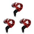 Miniatyrbild 4 av 5: 1/2/3/5 För QKZ AK6 In Ear 3,5 mm sporthörlurar med mikrofon Red 1.2m 3Set