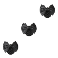 Miniatyrbild 3 av 5: 1/2/3/5 tyg lätt att bära Elastiska hårnät för moderiktiga Two Bows-black 3Set