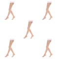 Miniatyrbild 1 av 5: 1/2/3 Trendiga och moderiktiga över knästrumpor för Toe wrapping - skin M 5Set