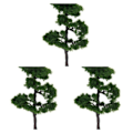 Miniatyrbild 1 av 5: 1/2/3 4,72 tums landskap Landskapsmodell Tree Mountain Pine Trees 3Set